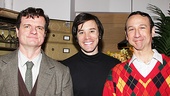 Backstage and still in costume, Michael Cumpsty, Tom Pelphrey and Jay Russell are savoring the opening night ovation!