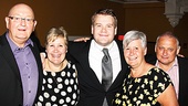 One Man, Two Guvnors opening night – James Corden and family 