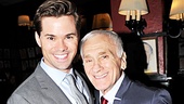 Book of Mormon star Andrew Rannells congratulates Dick Latessa.