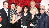 The whole gang comes together for a final photo: Martin Short, Isabella Rossellini, Tracie Bennett, Andrea Martin, Joan Rivers, Victor Garber and Paul Shaffer. (Fun fact: Shaffer, Garber, Short and Martin co-starred in the now famous 1972 Toronto production of Godspell!)