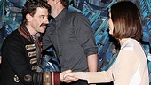 Emily Blunt congratulates Christian Borle on his Tony-nominated performance as Black Stache.
