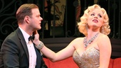 Clarke Thorell as Gus Esmond, Jr. and Megan Hilty as Lorelei Lee in Gentlemen Prefer Blondes.