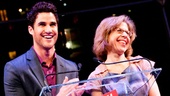 Host Darren Criss and “substitute award accepter” Jackie Hoffman congratulate the winners and invite everyone to enjoy the after party!