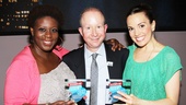 Baby, that’s rich: Capathia Jenkins, Jack Feldman and Kara Lindsay  are thrilled that Newsies took home so many awards.