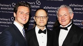 Alzheimer’s Association Lifetime Leadership Award winner David Hyde Pierce is flanked by Jonathan Groff, who performed at the gala, and master of ceremonies Victor Garber.