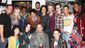 Tony-nominated director Michael Greif joins his talented cast for a Rent family photo.