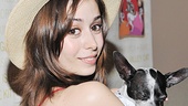 Beautiful Once star Cristin Milioti poses for a glam parting shot. Looks like we found the ad for Broadway Barks 15!