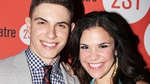 Dogfight stars Derek Klena and Lindsay Mendez sparkle together as they pose for an opening night portrait. 