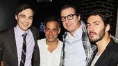 Harvey star Jim Parsons and Other Desert Cities playwright Jon Robin Baitz (joined by his boyfriend David Tripp) wouldn’t miss a chance to celebrate their friend and collaborator Joe Mantello. 