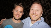 Book writer Hunter Bell (r.) welcomes Queer as Folk star Randy Harrison to the Silence! family as Dr. Chilton.