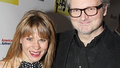 Peter and the Starcatcher’s Celia Keenan-Bolger and husband John Ellison Conlee (off-Broadway-bound in Murder Ballad) wear black and white for the occasion.