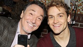 Cyrano’s Patrick Page and Bring It On’s Neil Haskell take our photo as we take theirs.