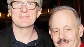 Star Tracy Letts and producer Jeffrey Richards celebrate on opening night.