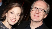 Newly minted Broadway stars Carrie Coon and Tracy Letts unwind at the party after their thrilling performance.