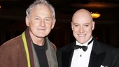 It’s a meeting of the Oliver “Daddy” Warbuckses! Victor Garber congratulates Australian theater legend Anthony Warlow on his brilliant performance. 