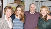 Judge Judy and Barbara Walters come in for a photo with stars Alicia Silverstone and Henry Winkler. 