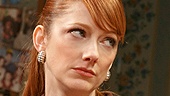 Judy Greer as Jenny and Katie Holmes as Lorna in Dead Accounts.