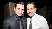 Seth Numrich celebrates opening night of Golden Boy with on-stage father, Tony Shalhoub.  Check out these talented guys' punch-packing performance at the Belasco Theatre! 