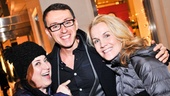 Celebrity cameo: Anne and Erin are all smiles with Broadway composer Andrew Lippa.