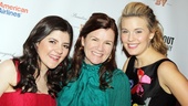 Meet the Owens gals! Mare Winningham squeezes in between her onstage daughters, Madeleine Martin and Maggie Grace.