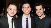 Get a load of this charming trio: Picnic’s Chris Perfetti, playwright Stephen Karam and Peter and the Starcatcher star Adam Chanler-Berat.
