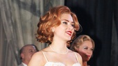 Scarlett Johansson beams at the adoring crowd.