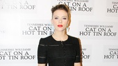 Tony winner Scarlett Johansson is the toast of the party on opening night of Cat on a Hot Tin Roof.   