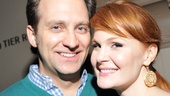 Fiorello! star Kate Baldwin cuddles up to her real-life husband, Mamma Mia! star Graham Rowat.