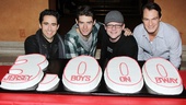 Jersey Boys - 3000th Performance - John Lloyd Young - Drew Gehling - Jeremy Kushnier - Matt Bogart 