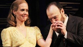 Sarah Paulson and Danny Burstein share a moment during the opening night curtain call of Talley’s Folly.