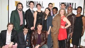 The company of Hit the Wall hits the red carpet on opening night. 