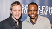 The Book of Mormon cast members Brian Sears and Tommar Wilson support their fellow performers.
