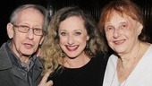 Carol Kane flashes a big smile as she celebrates opening night with friends and family, specifically her mom on the right.