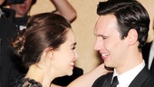 Onstage pair Emilia Clarke and Cory Michael Smith congratulate each other on their Broadway debuts!