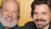 Can you see the resemblance? Benny Perkins shares a moment with Hunter Foster, who plays Benny in the musical!