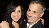 Rosie Perez looks happy to be reuniting with director Joe Mantello, who directed her in The Ritz and Frankie and Johnny in the Clair de Lune.