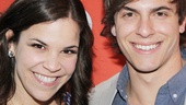 Lindsay Mendez and her Dogfight love interest Derek Klena reunite on the red carpet.