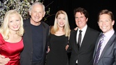 Timatha Kasten, Victor Garber, Marin Mazzie and Jack Noseworthy, who performed showstoppers from Richards’ Broadway career, are pictured with Chicago film director Rob Marshall (second from right).