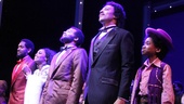 Bryan Terrell Clark, Valisia LeKae, Brandon Victor Dixon, Charl Brown and Raymond Luke Jr. take their bows.