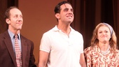 Joey Slotnick, Bobby Cannavale and Marin Ireland take the stage for their opening night curtain call in The Big Knife.