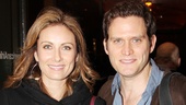 Opening night guests Laura Benanti and hubby Steven Pasquale take in the latest Roundabout offering.