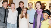 The cast of Vanya and Sonia and Masha and Spike surrounds their special guest for one final photo. From left: Billy Magnussen, Kristine Nielsen, Barry Manilow, David Hyde Pierce, Genevieve Angelson, Sigourney Weaver and Shalita Grant.