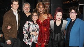 Celebs at Kinky Boots — Stark Sands — Harvey Fierstein — Patti LuPone — Billy Porter — Cyndi Lauper — Lily Tomlin