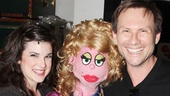 How special! Lucy T. Slut gets between Avenue Q star Veronica Kuehn and Christian Slater.