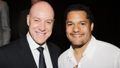 The dapper Anthony Warlow (Annie) hangs with The Piano Lesson’s Brandon J. Dirden.