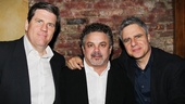 Playwright Rod McLachlan, director Bob Krakower and Atlantic Theater Company artistic director Neil Pepe celebrate opening night. 
