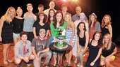 The Wicked cast gathers for a happy group shot after the show's 4,000th performance!