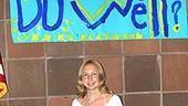 Photo Op - Spelling Bee Meets Scripps National Champ - Kerry Close (with banner)