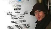Photo Op - Ashley Parker Angel goes into Hairspray - front of house sign
