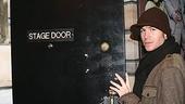 Photo Op - Ashley Parker Angel goes into Hairspray - enters stage door